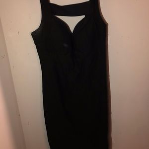 Large Black Wet Seal Mini Dress w/ Zipper Worn Once